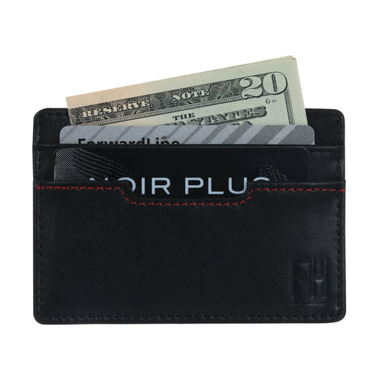 Slim RFID Card Holder ID Wallet in Top Grain Leather