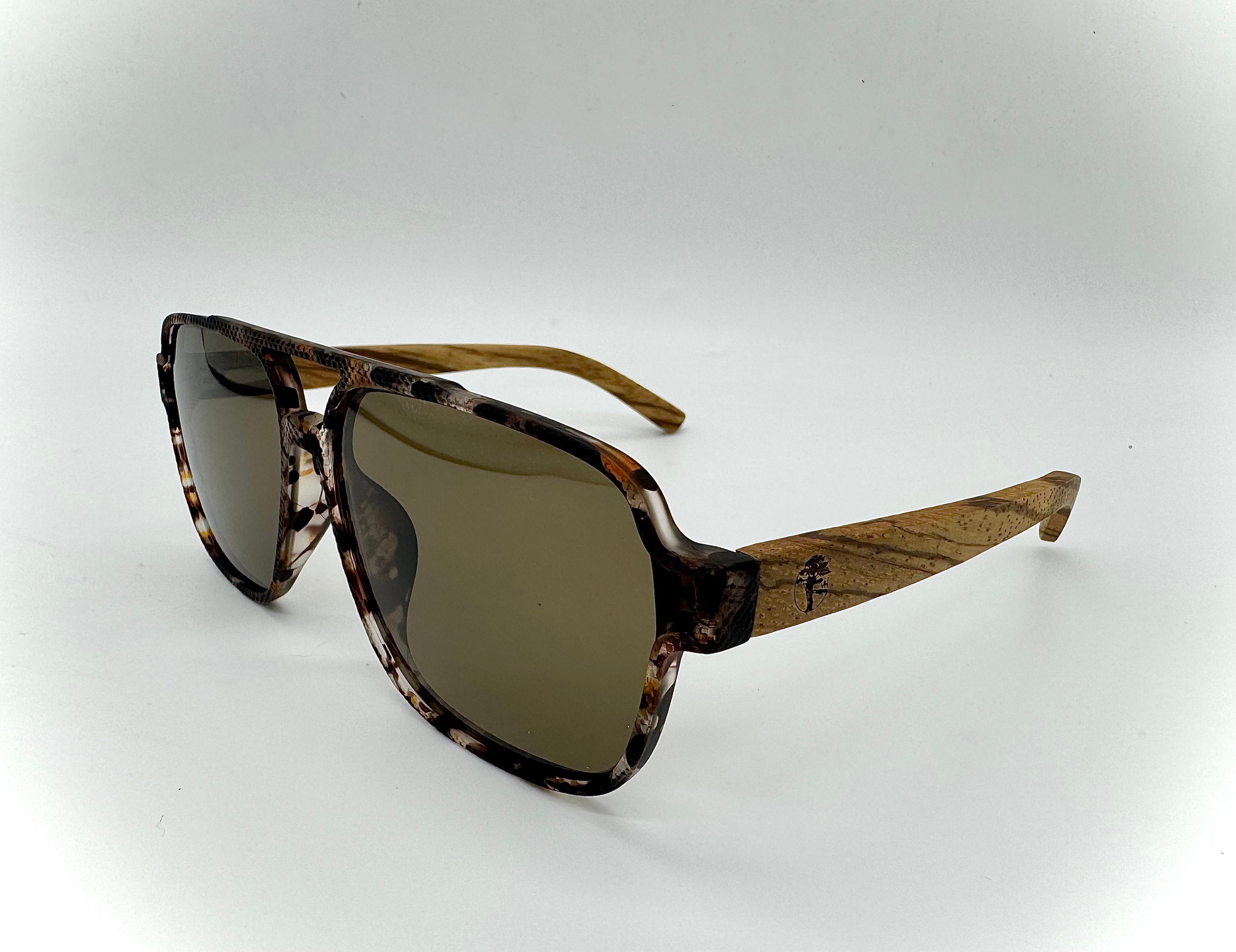 Handmade Wooden Sunglasses - Aviator