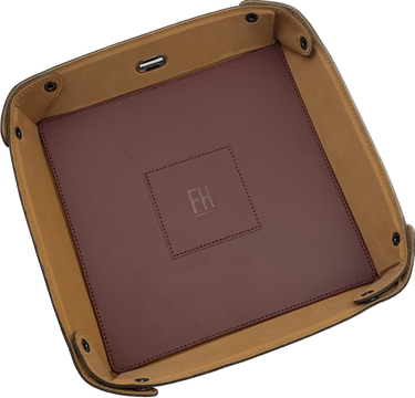 Leather Catchall Valet Tray